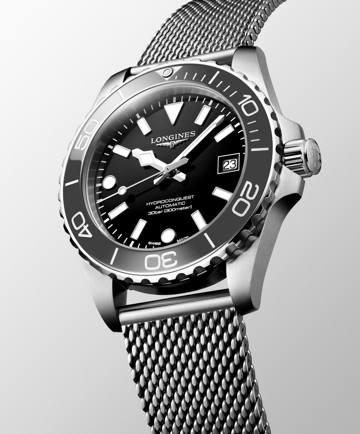 Longines HydroConquest 39mm L3.779.4.70.6 Unisex Watch - dial view