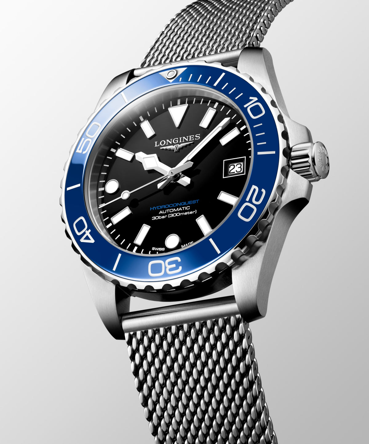Longines HydroConquest 39mm L3.779.4.90.6 Unisex Watch - dial view