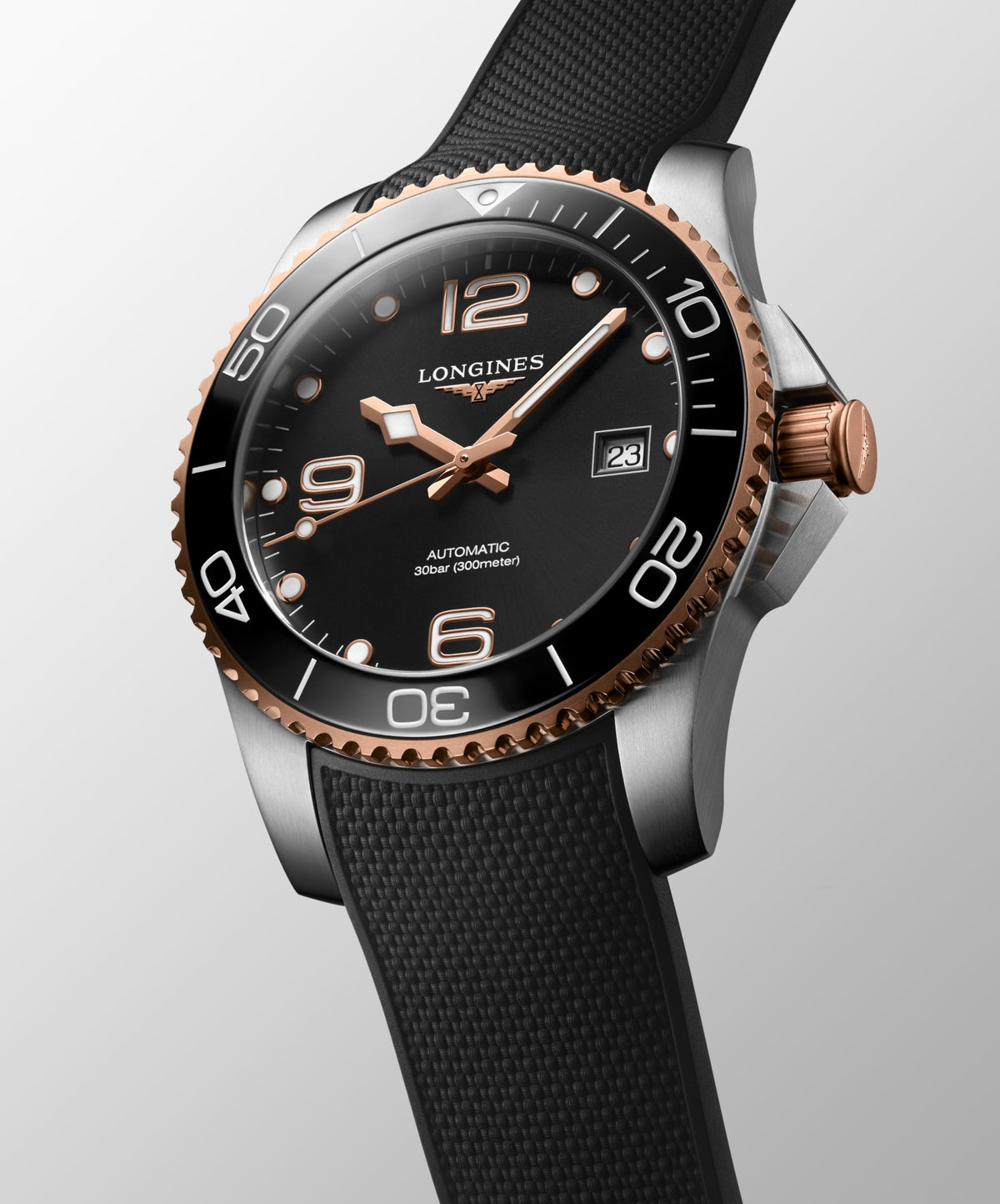 Longines HydroConquest 41mm L3.781.3.58.9 Watch for Men - dial view