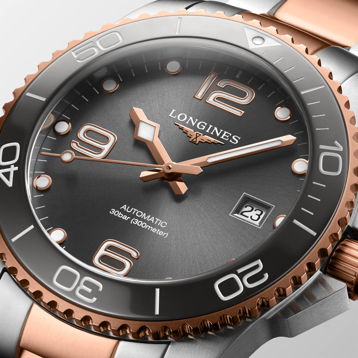 Longines HydroConquest 41mm L3.781.3.78.7 Watch for Men - dial close-up