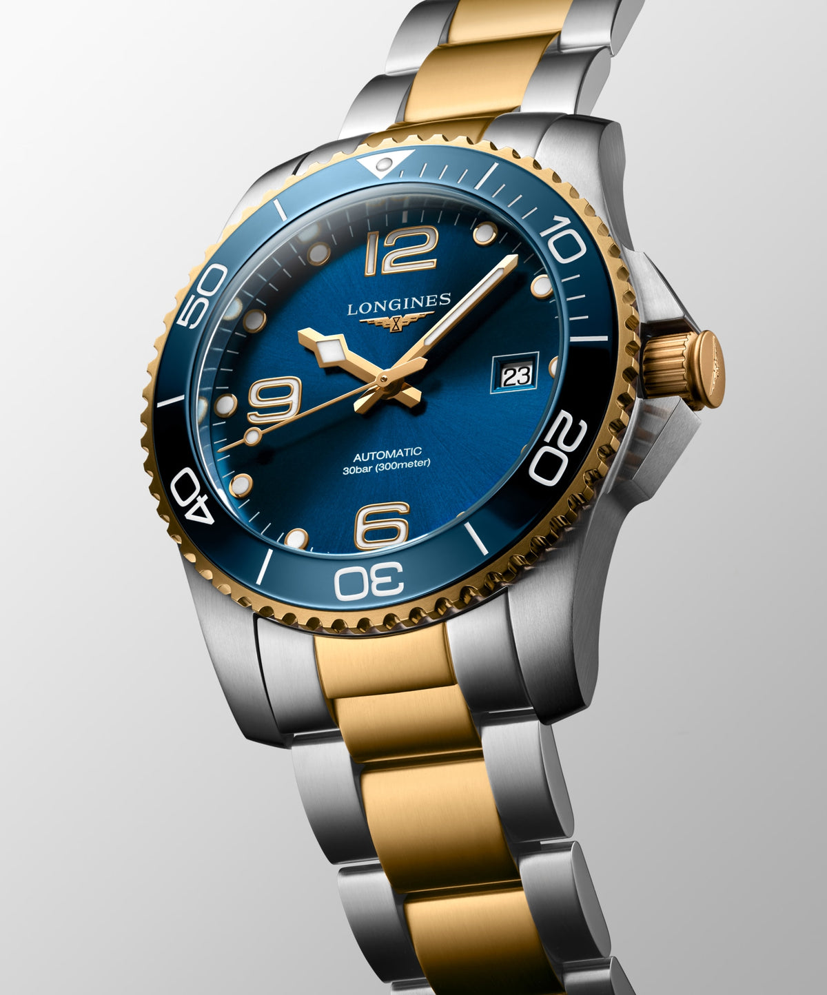 Longines HydroConquest 41mm L3.781.3.96.7 Watch for Men - dial view