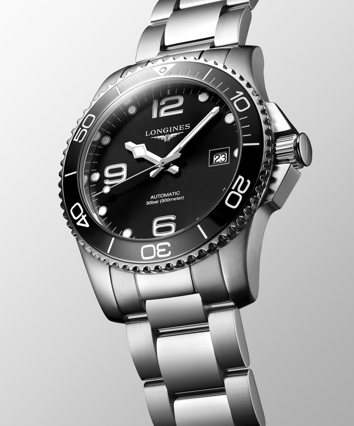 Longines HydroConquest 41mm L3.781.4.56.6 Watch for Men - dial view