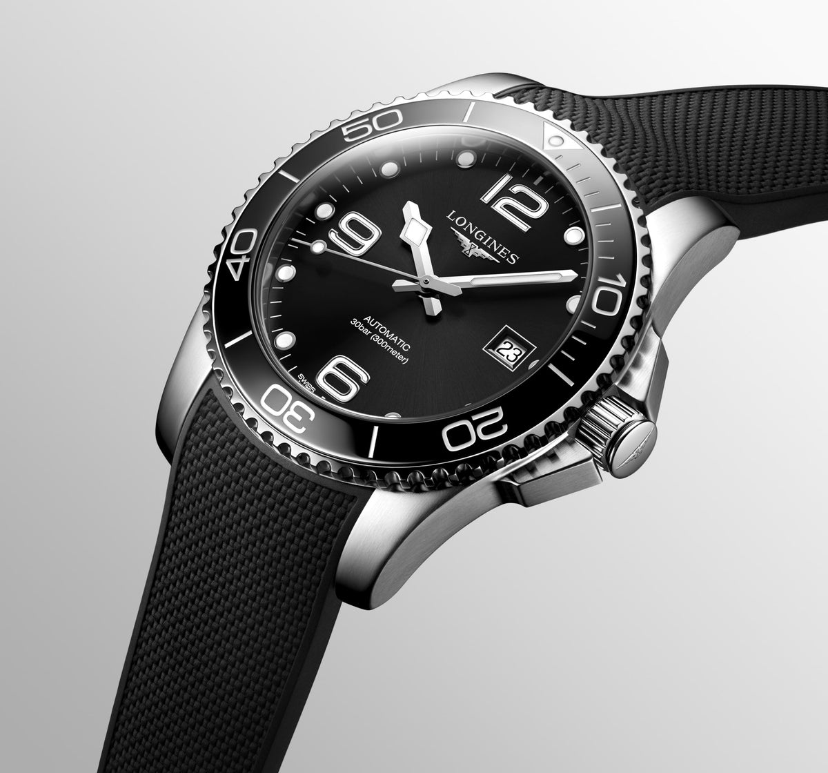 Longines HydroConquest 41mm L3.781.4.56.9 Watch for Men - detail view