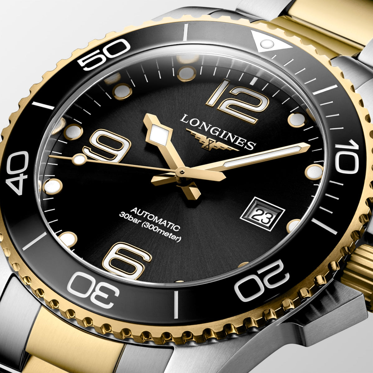 Longines HydroConquest 43mm L3.782.3.56.7 Watch for Men - dial close-up