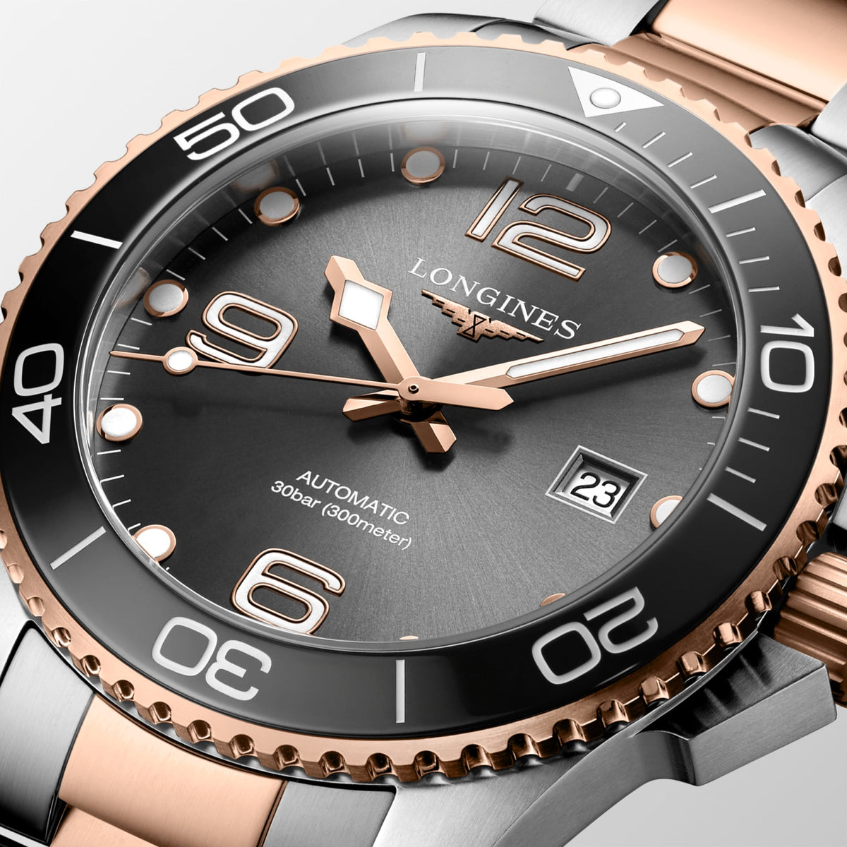 Longines HydroConquest 43mm L3.782.3.78.7 Watch for Men - dial close-up