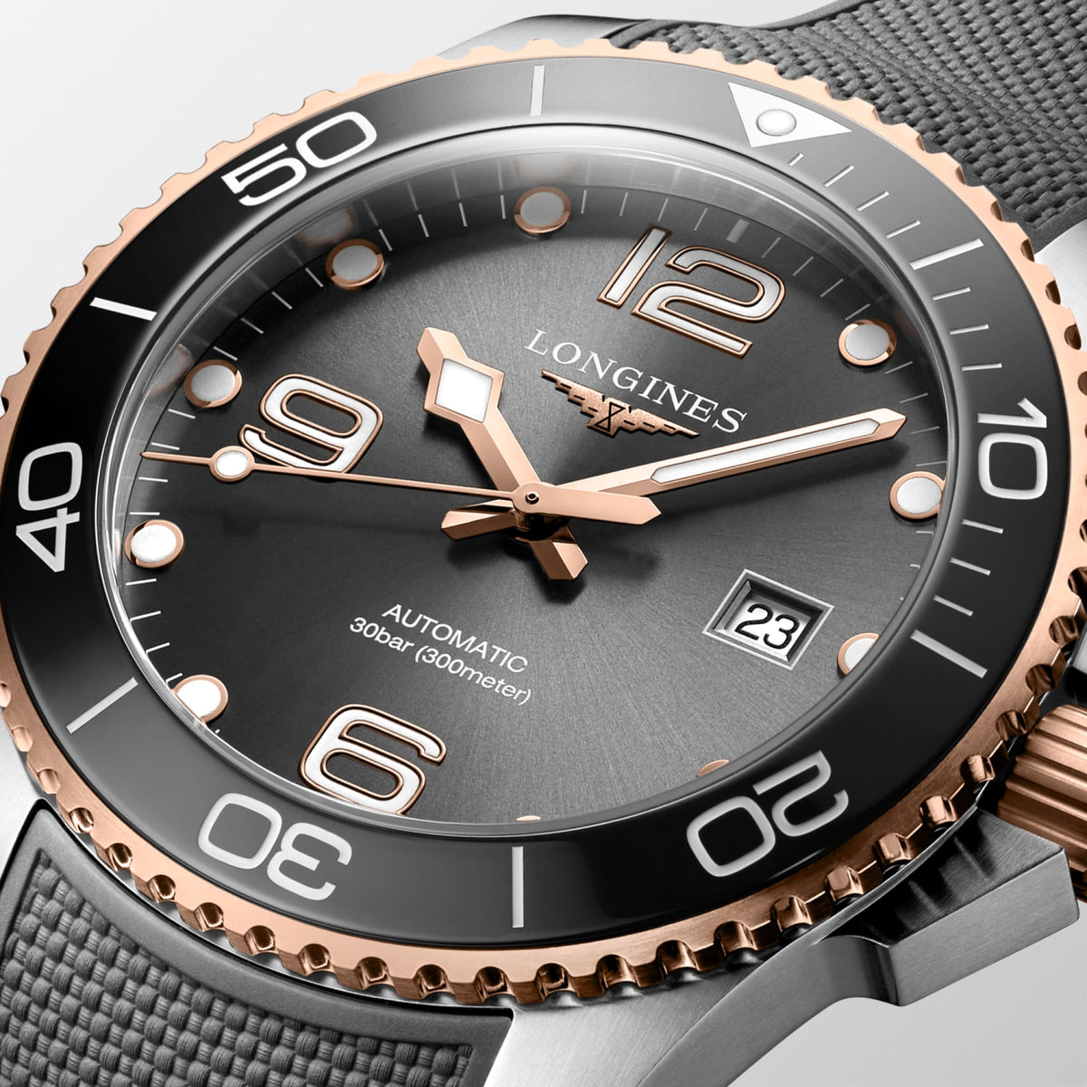 Longines HydroConquest 43mm L3.782.3.78.9 Watch for Men - dial close-up