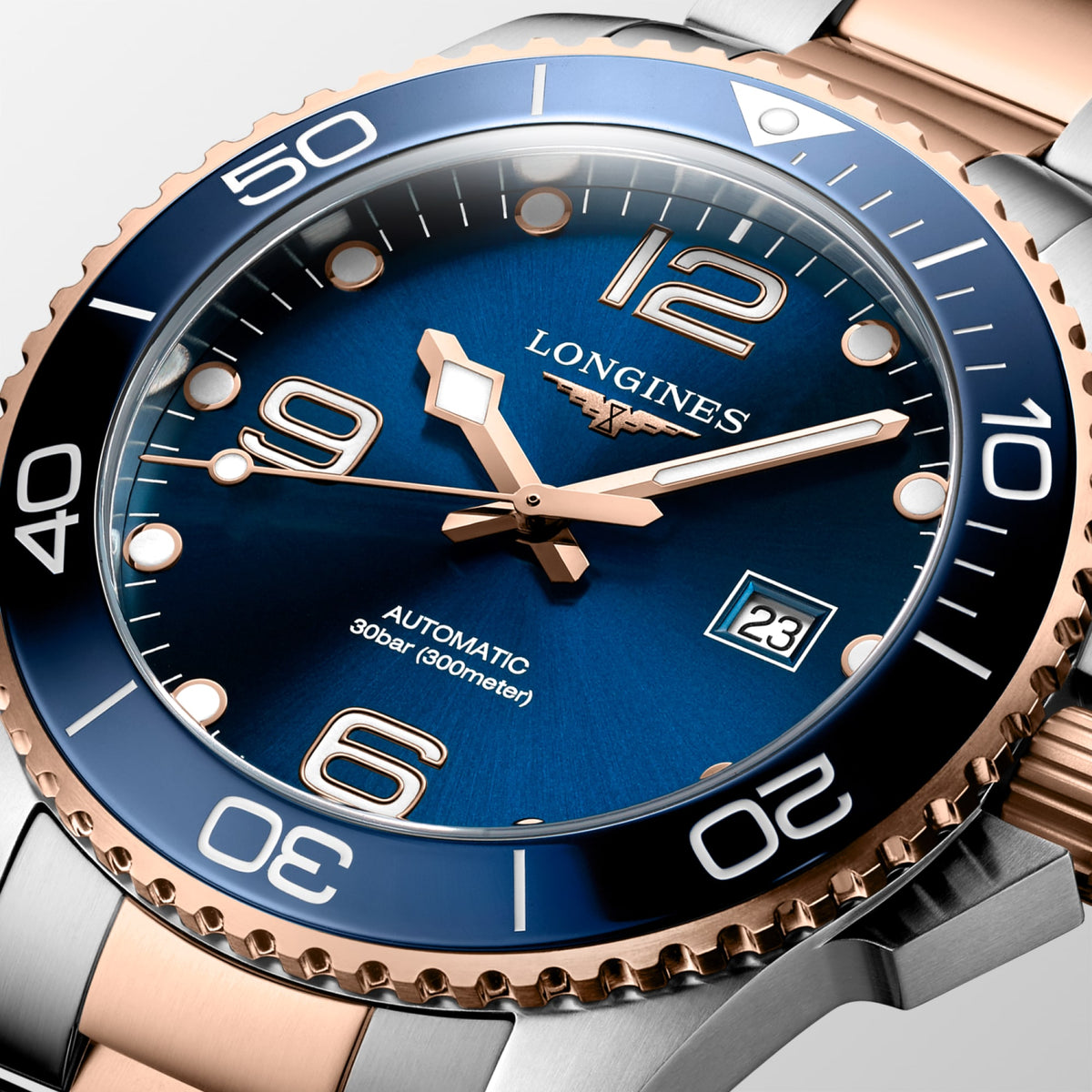Longines HydroConquest 43mm L3.782.3.98.7 Watch for Men - dial close-up