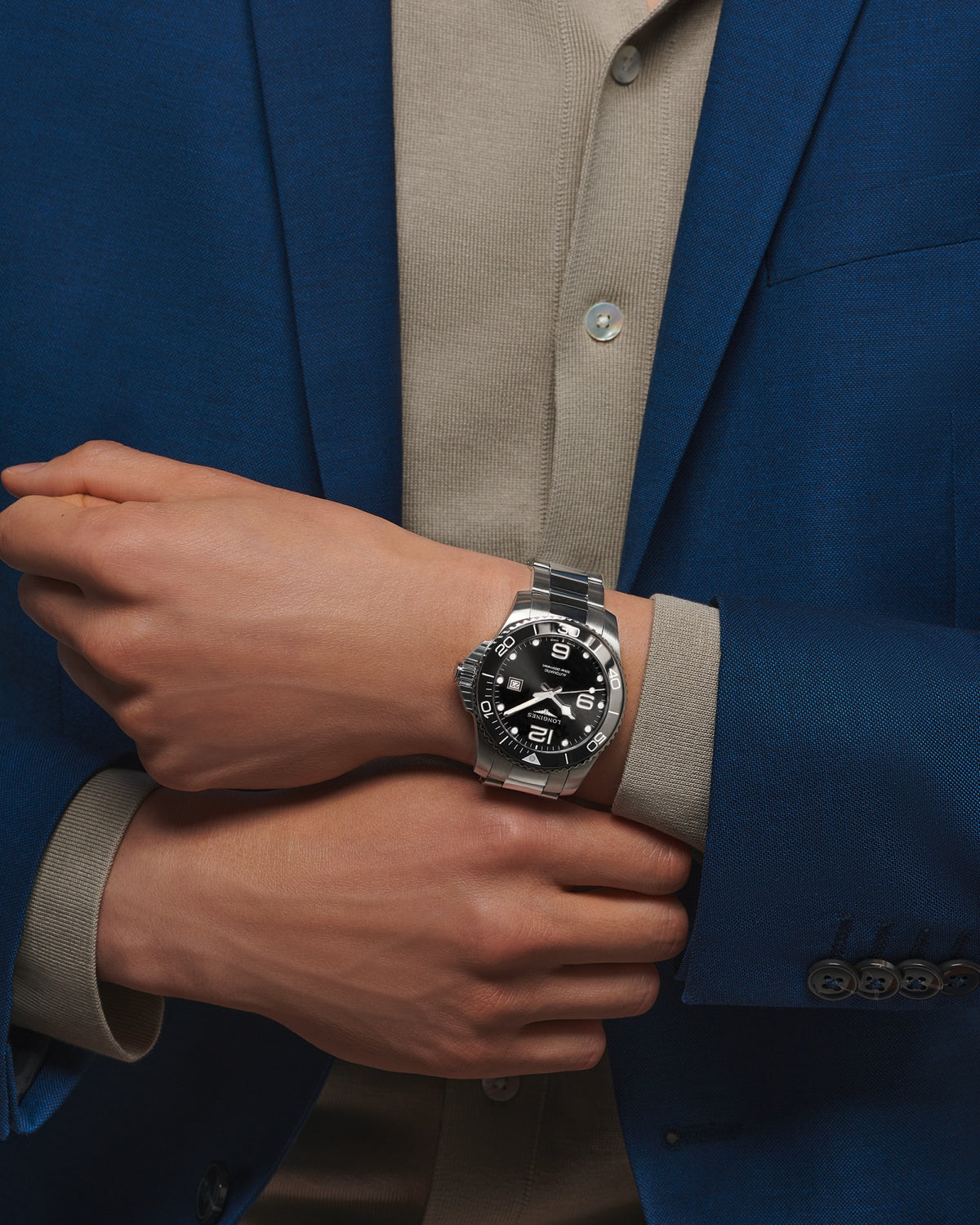 Longines HydroConquest 43mm L3.782.4.56.6 Watch for Men - on the wrist