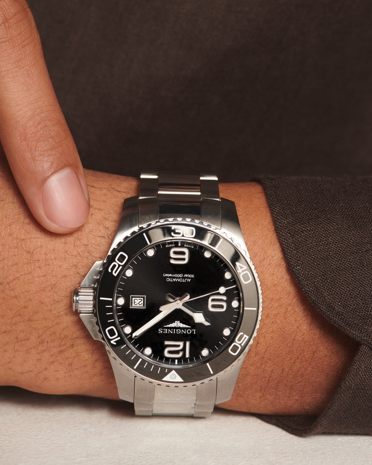 Longines HydroConquest 43mm L3.782.4.56.6 Watch for Men - on the wrist