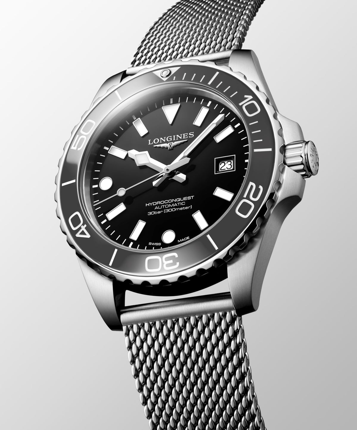 Longines HydroConquest 42mm L3.788.4.70.6 Watch for Men - dial view