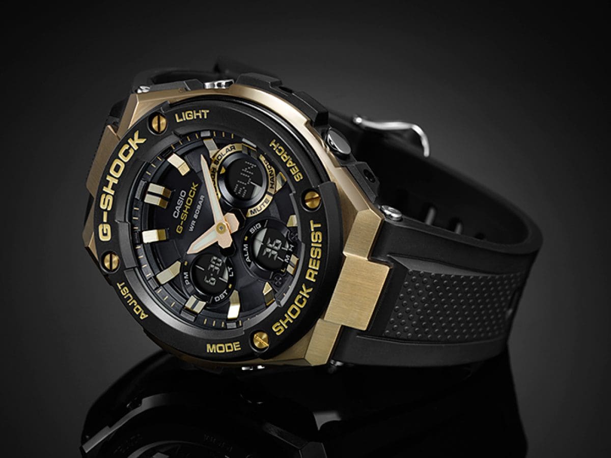 Casio G-Shock GST-S100G-1A – front three-quarter view