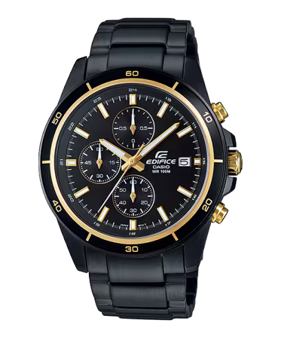 Edifice Efr-526Bk-1A9Vudf - Ex208 Black Chronograph - Men'S Watch