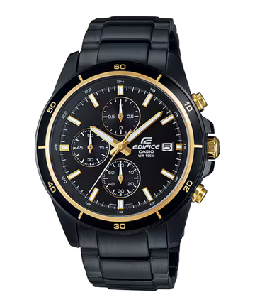 Edifice Efr-526Bk-1A9Vudf - Ex208 Black Chronograph - Men'S Watch