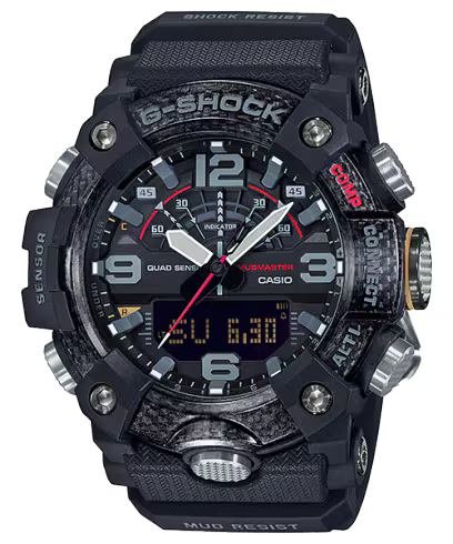 Casio Analog-Digital Black Dial Men'S Watch-Gg-B100-1Adr