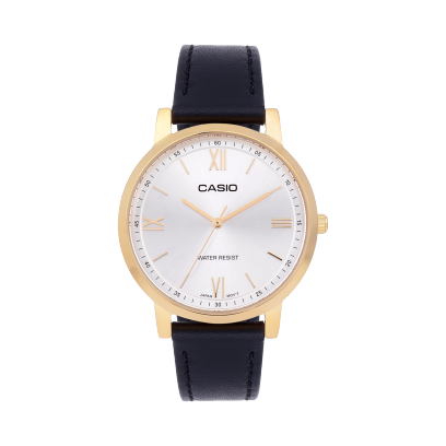 Casio Enticer Women Quartz Silver Dial Analog Leather Watch A2161