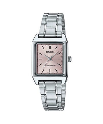 Casio Enticer Women Quartz Pink Dial Analog Stainless Steel Watch A2281