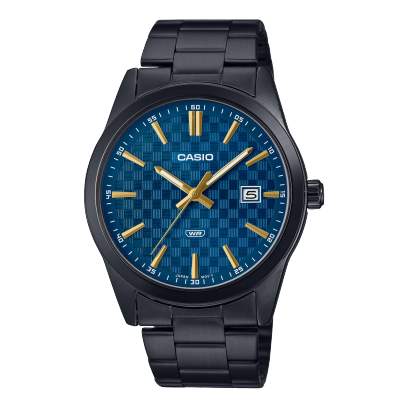 Casio Enticer Men Quartz Blue Dial Analog Stainless Steel Watch A2239