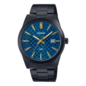 Casio Enticer Men Quartz Blue Dial Analog Stainless Steel Watch A2239