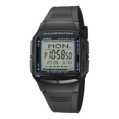 Casio Vintage Unisex Quartz Grey Dial Digital Resin Watch DB23