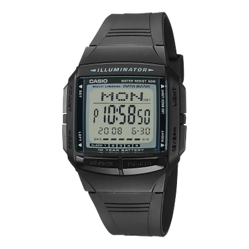 Casio Vintage Unisex Quartz Grey Dial Digital Resin Watch DB23