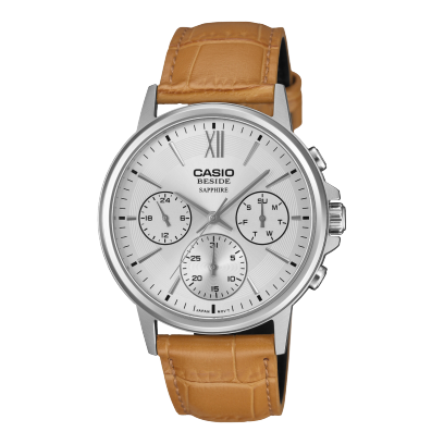 Casio Men Quartz Analog Leather Watch A2545