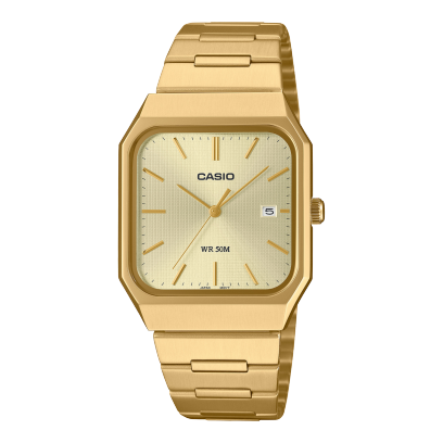 Casio  A2470 Enticer Analog Gold Dial for Men