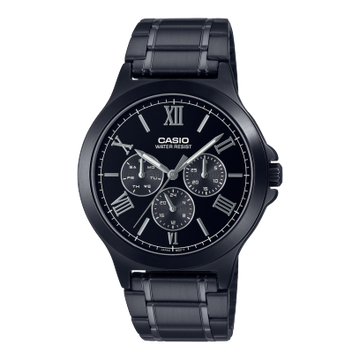 Casio Enticer Men Quartz Black Dial Multi-Function Stainless Steel Watch A1969