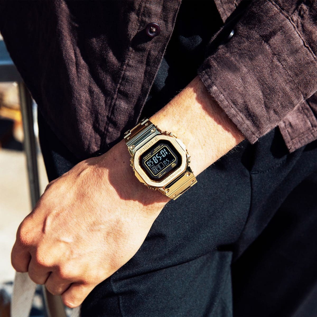 Casio G-Shock GMW-B5000GD-9 – on the wrist