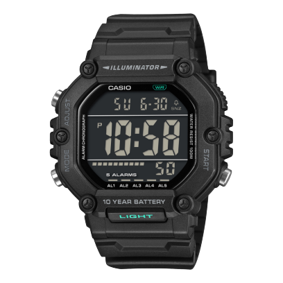 Casio Youth Unisex Quartz Black Dial Digital Resin Watch D437