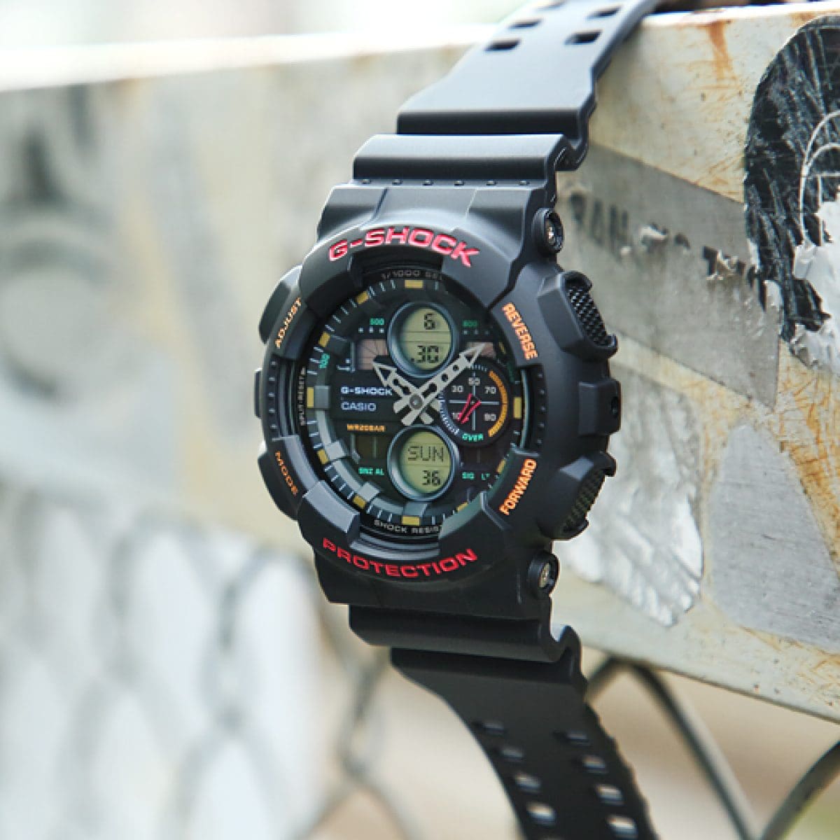 Casio G-Shock GA-140-1A4 – lifestyle view