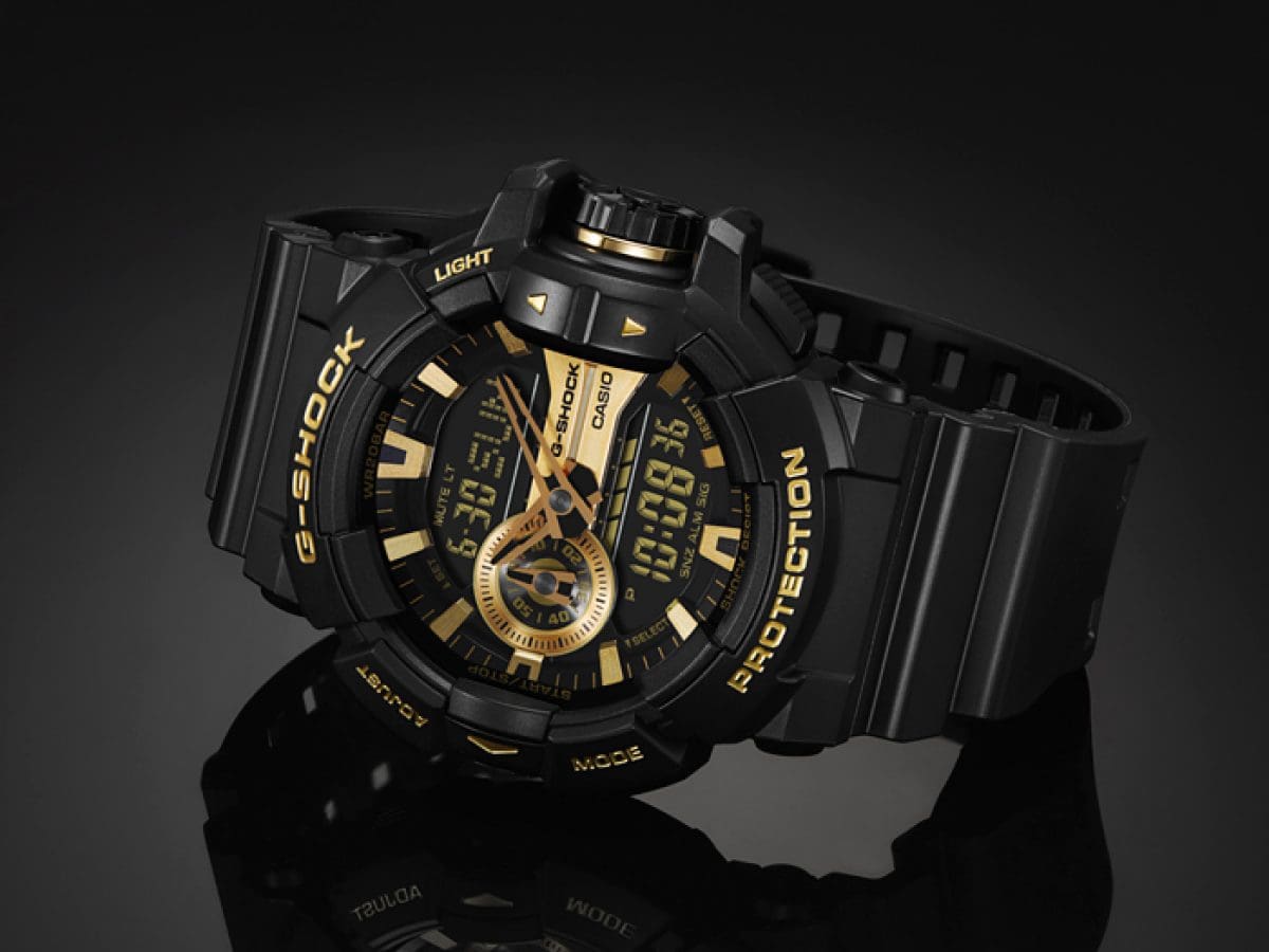 Casio G-Shock GA-400GB-1A9 – front three-quarter view