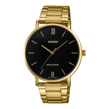 Casio Enticer Men Quartz Black Dial Analog Stainless Steel Watch A1777
