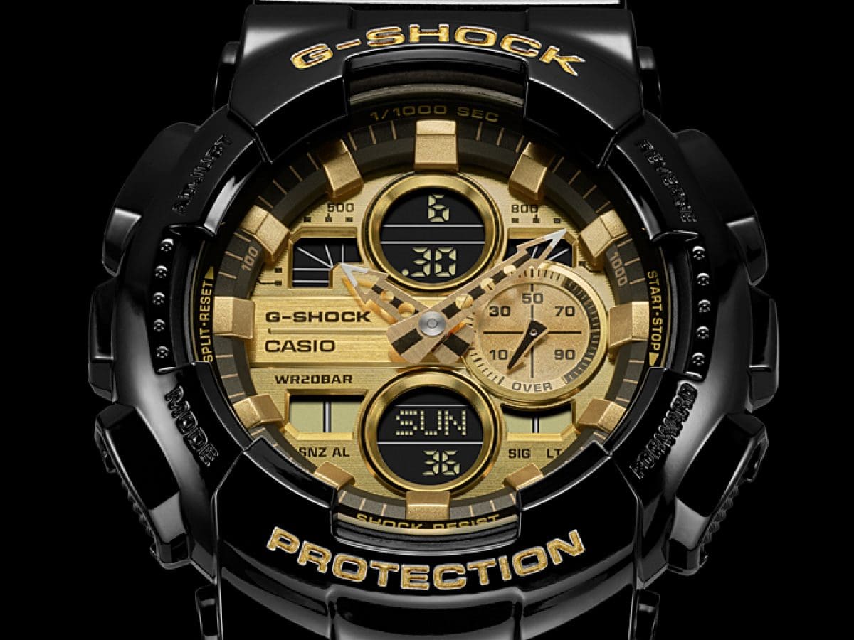 Casio G-Shock GA-140GB-1A1 – dial close-up