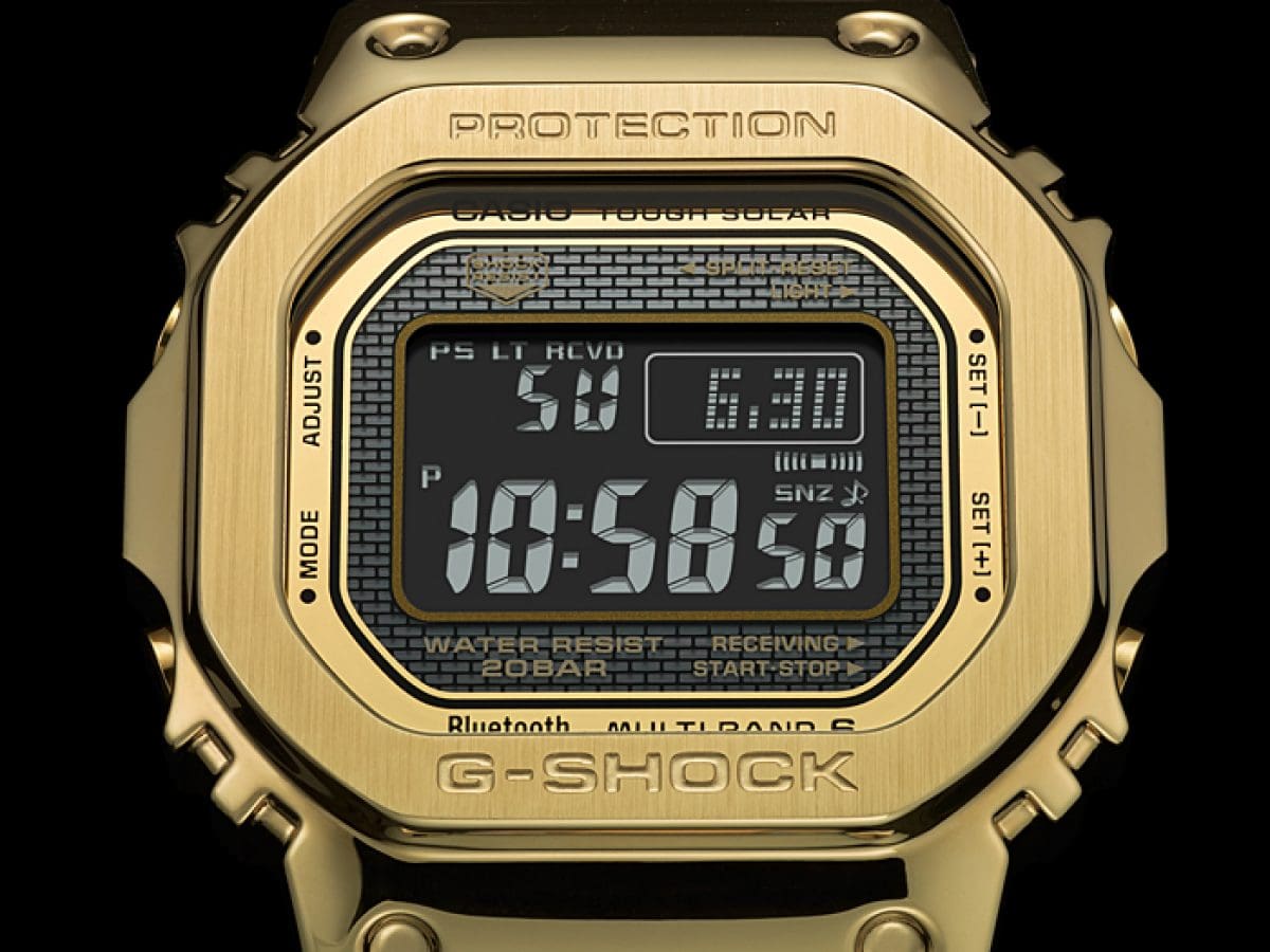 Casio G-Shock GMW-B5000GD-9 – dial close-up
