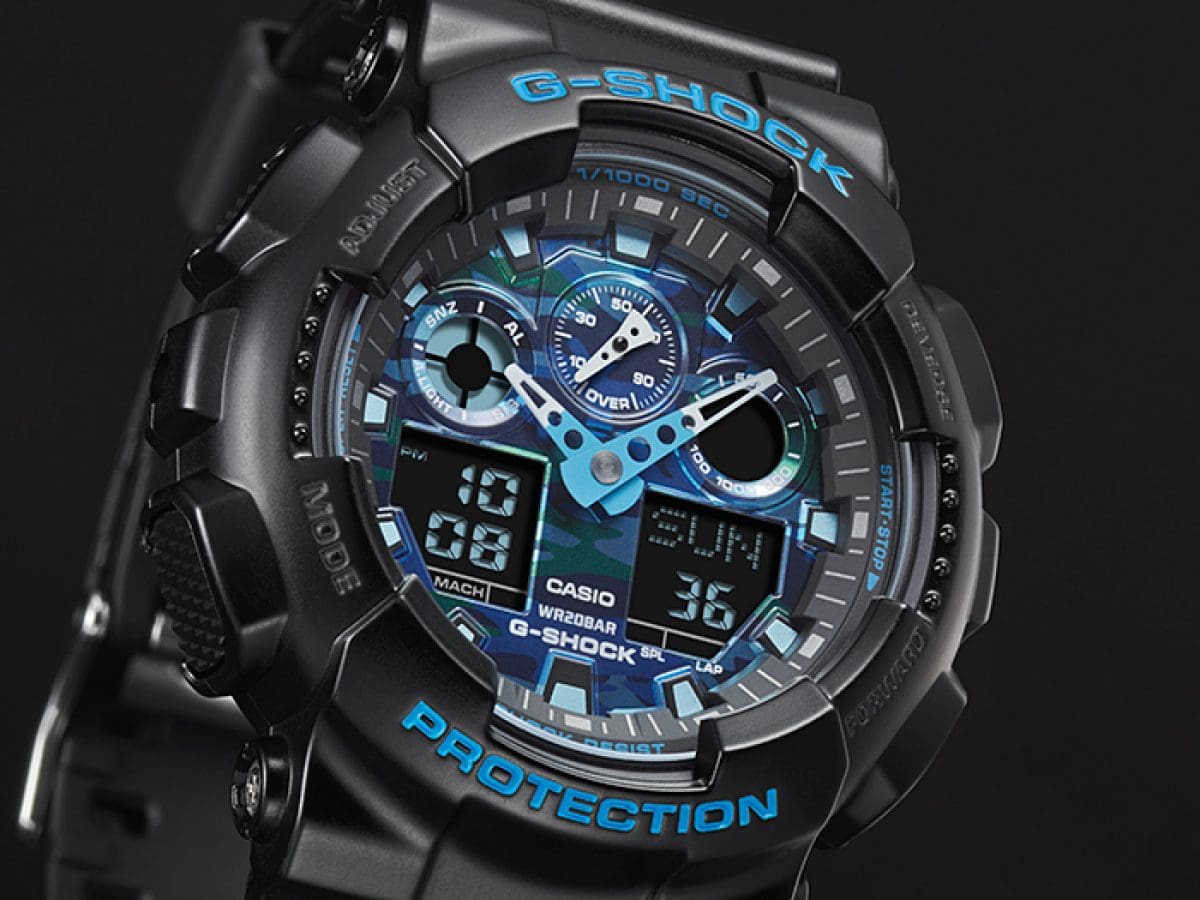 Casio G-Shock GA-100CB-1A – front three-quarter view