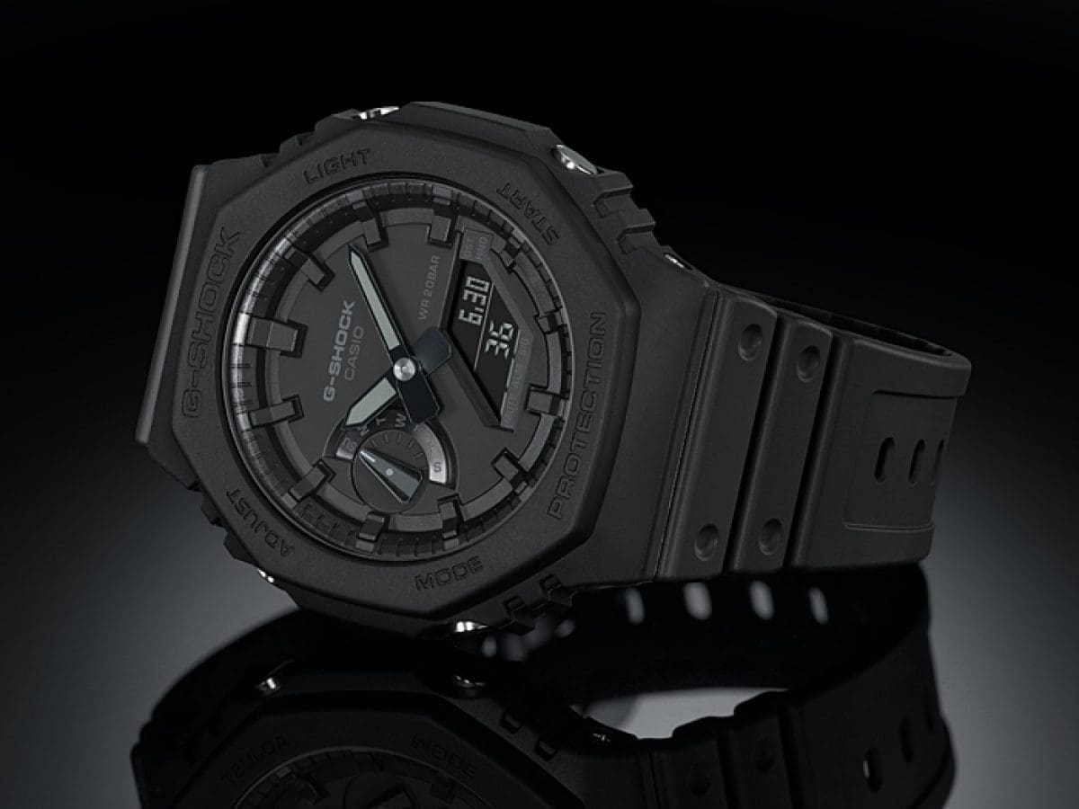 Casio G-Shock GA-2100-1A1 – front three-quarter view