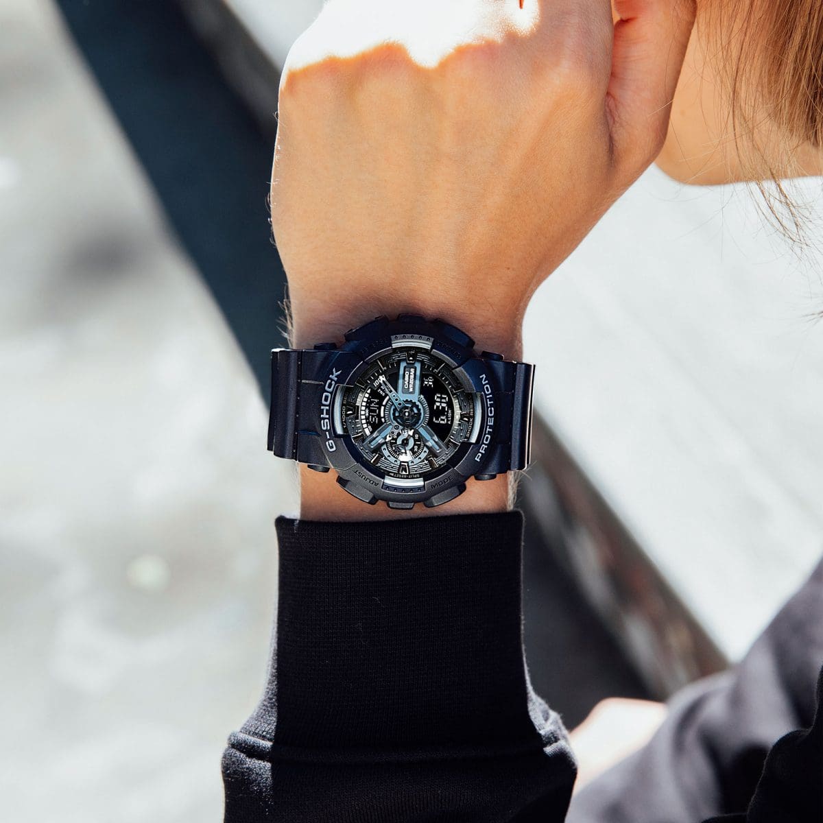 Casio G-Shock GA-110-1B – on the wrist