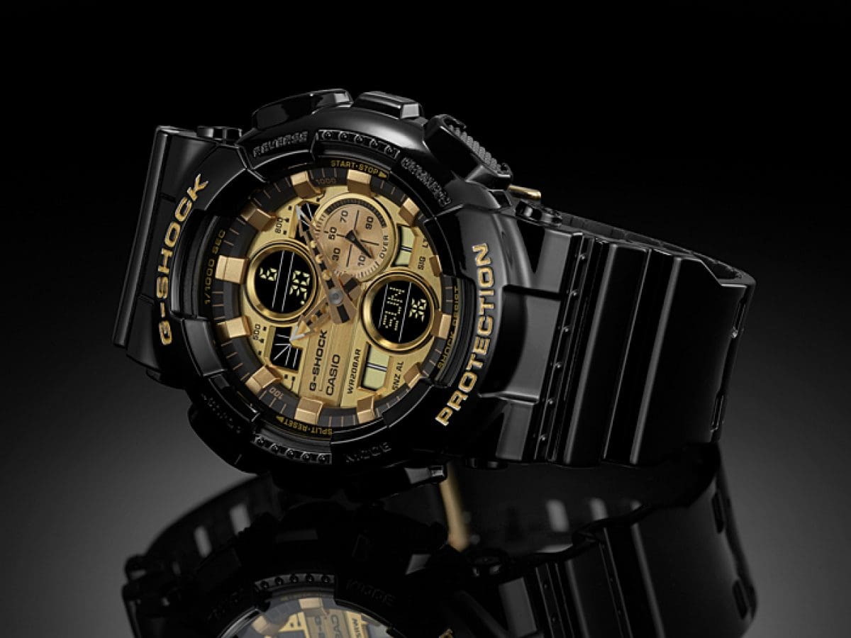 Casio G-Shock GA-140GB-1A1 – front three-quarter view