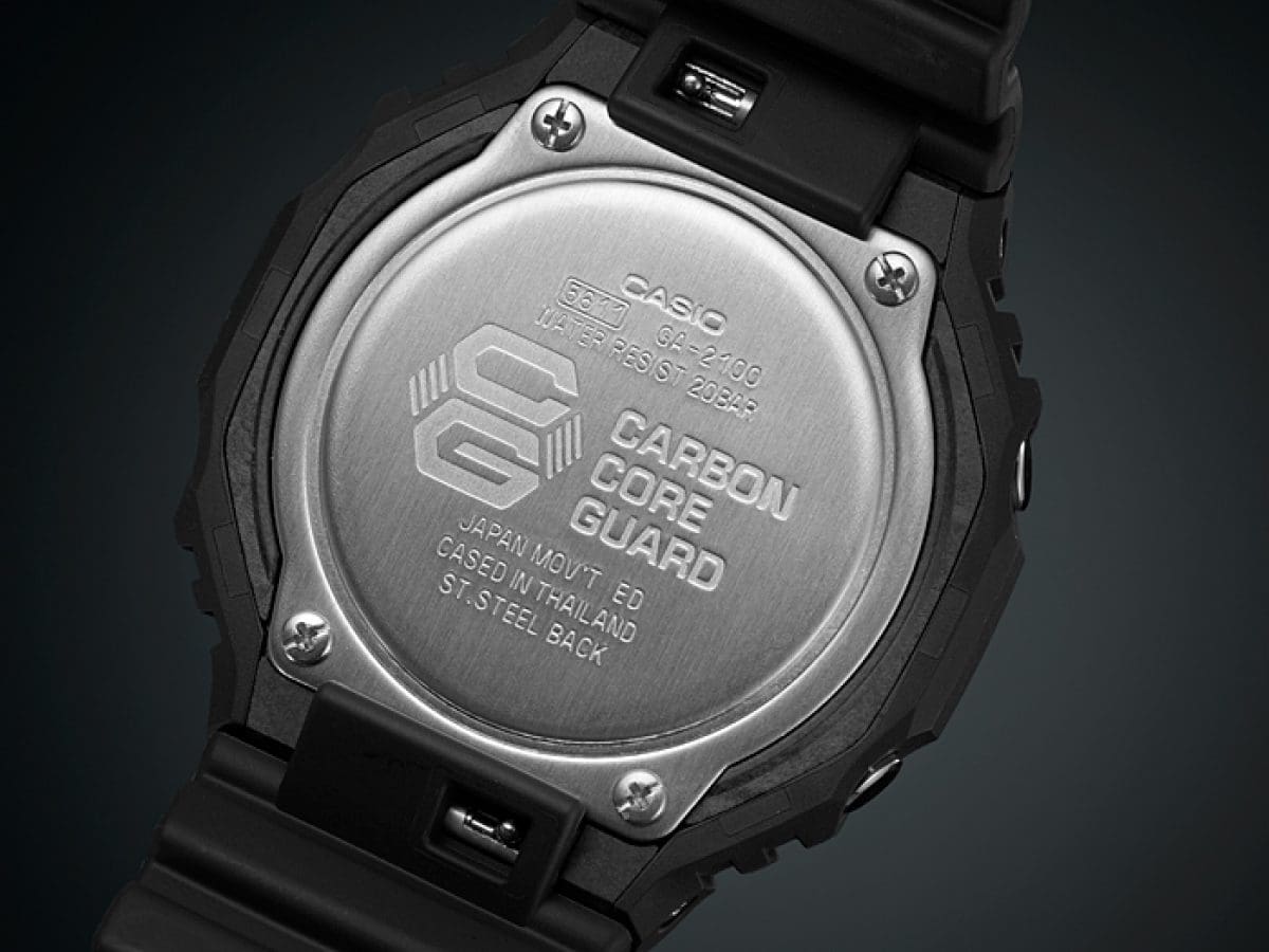 Casio G-Shock GA-2100-1A1 – case back