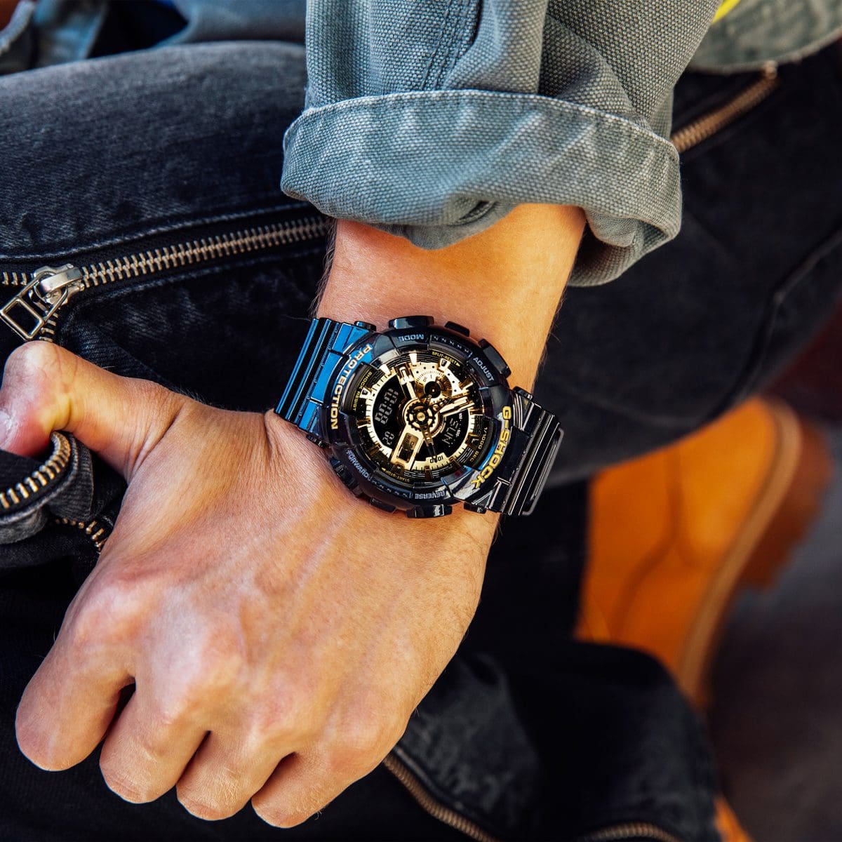 Casio G-Shock GA-110GB-1A – on the wrist