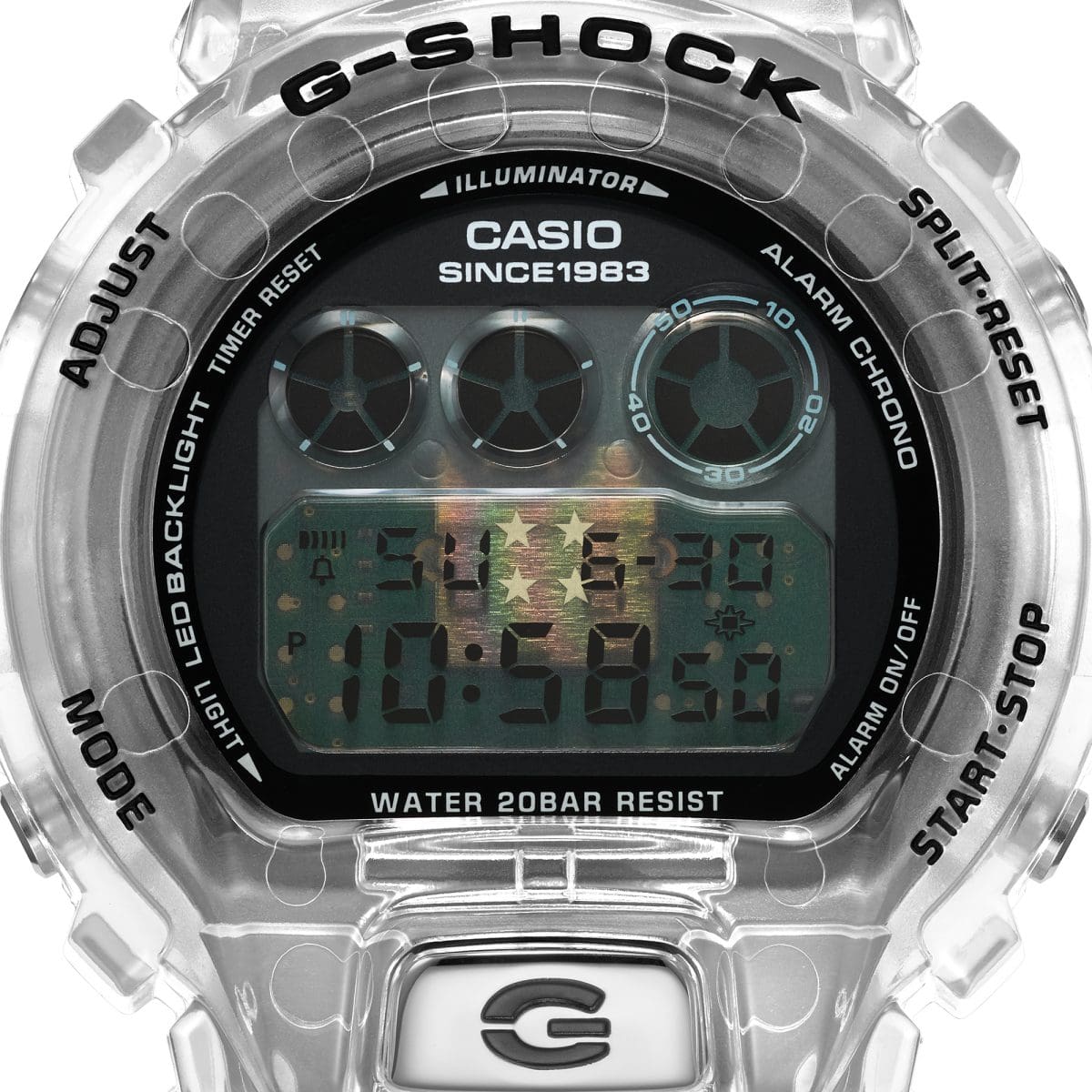 Casio G-Shock DW-6940RX-7 – dial close-up