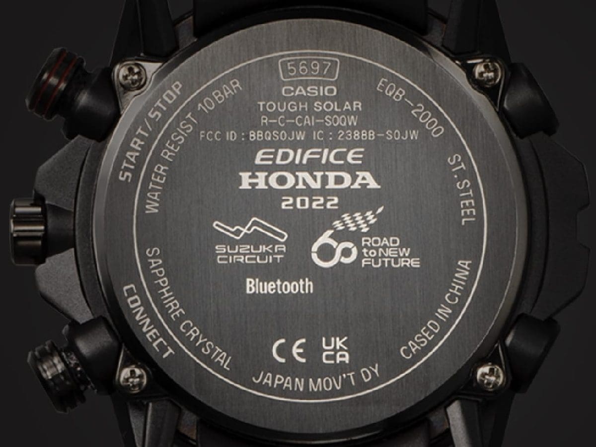 Casio Edifice EQB-2000HR-1A – case back
