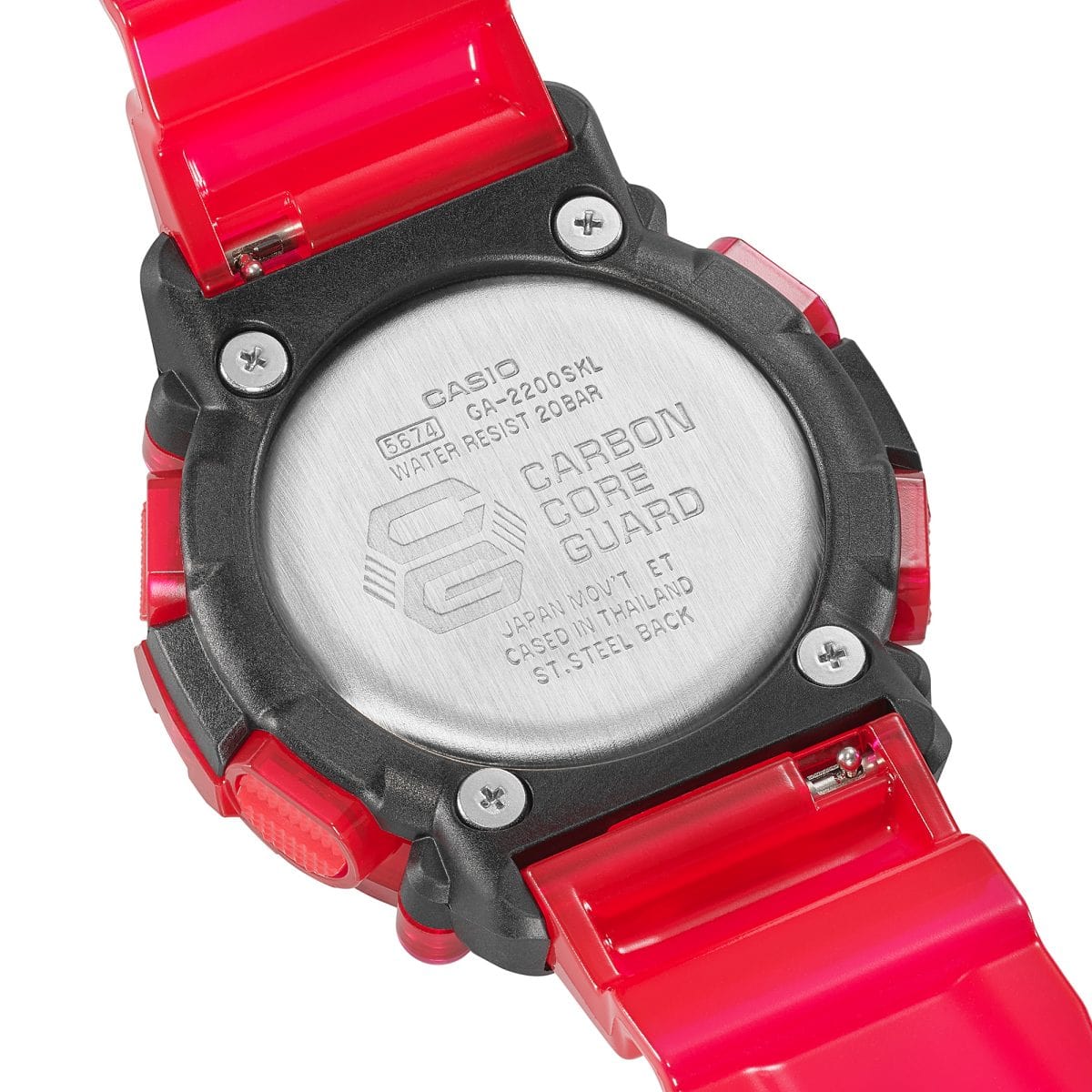 Casio G-Shock GA-2200SKL-4A – case back
