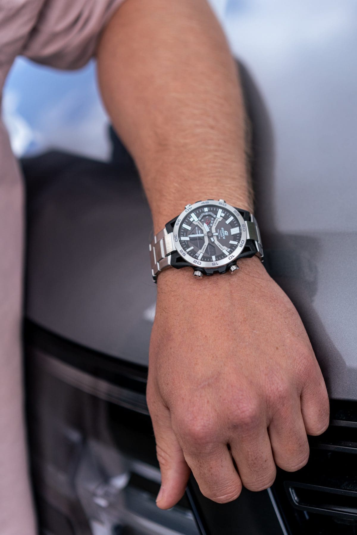 Casio Edifice ECB-2000D-1A – on the wrist