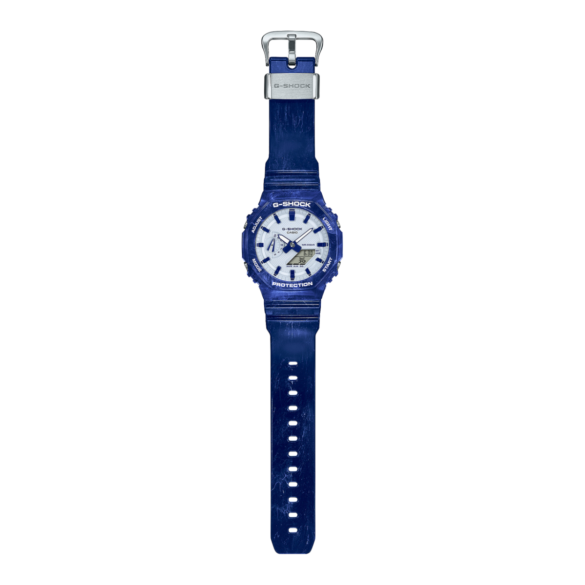 Casio G-Shock GA-2100BWP-2A – full-length view