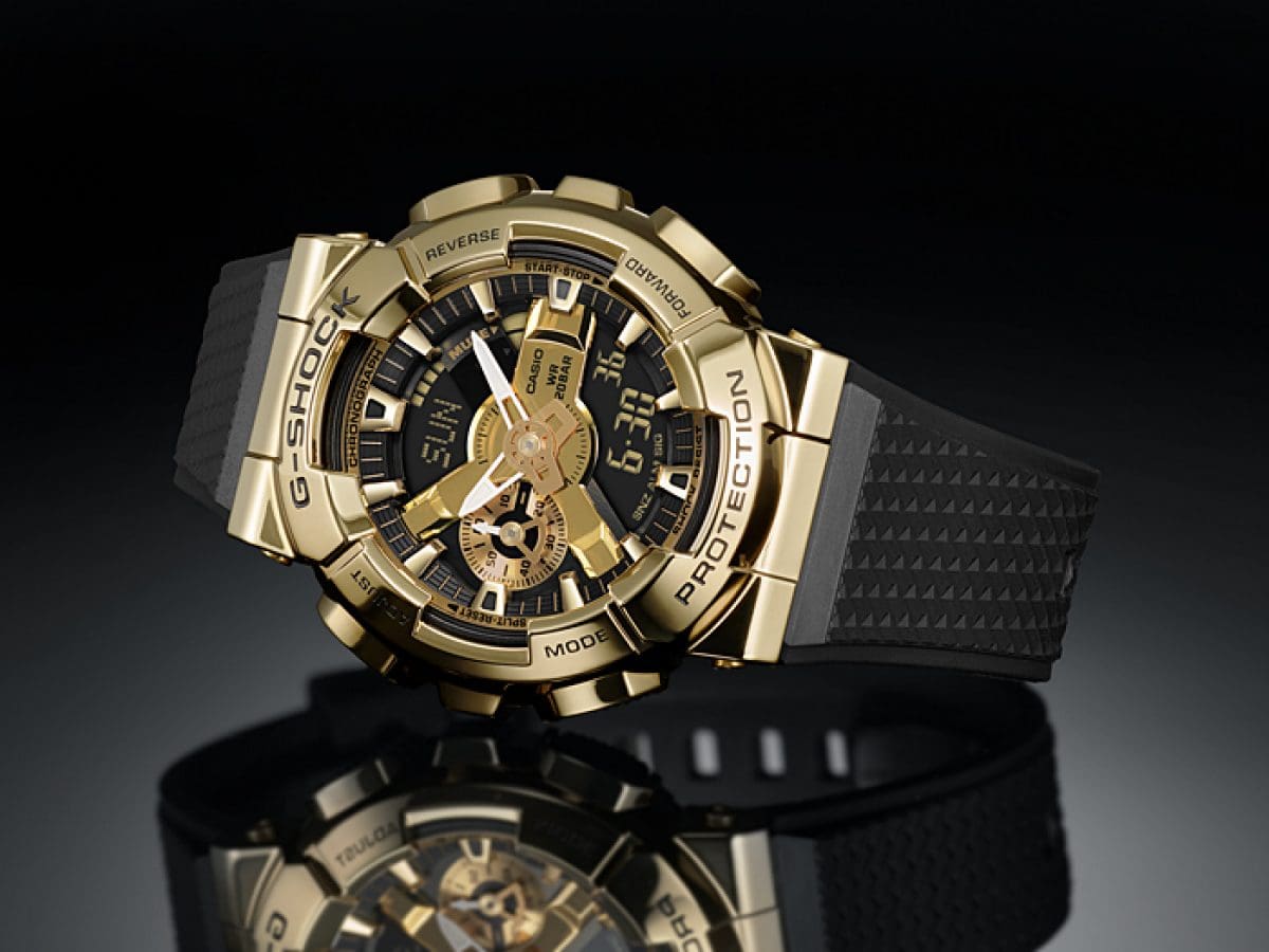 Casio G-Shock GM-110G-1A9 – front three-quarter view