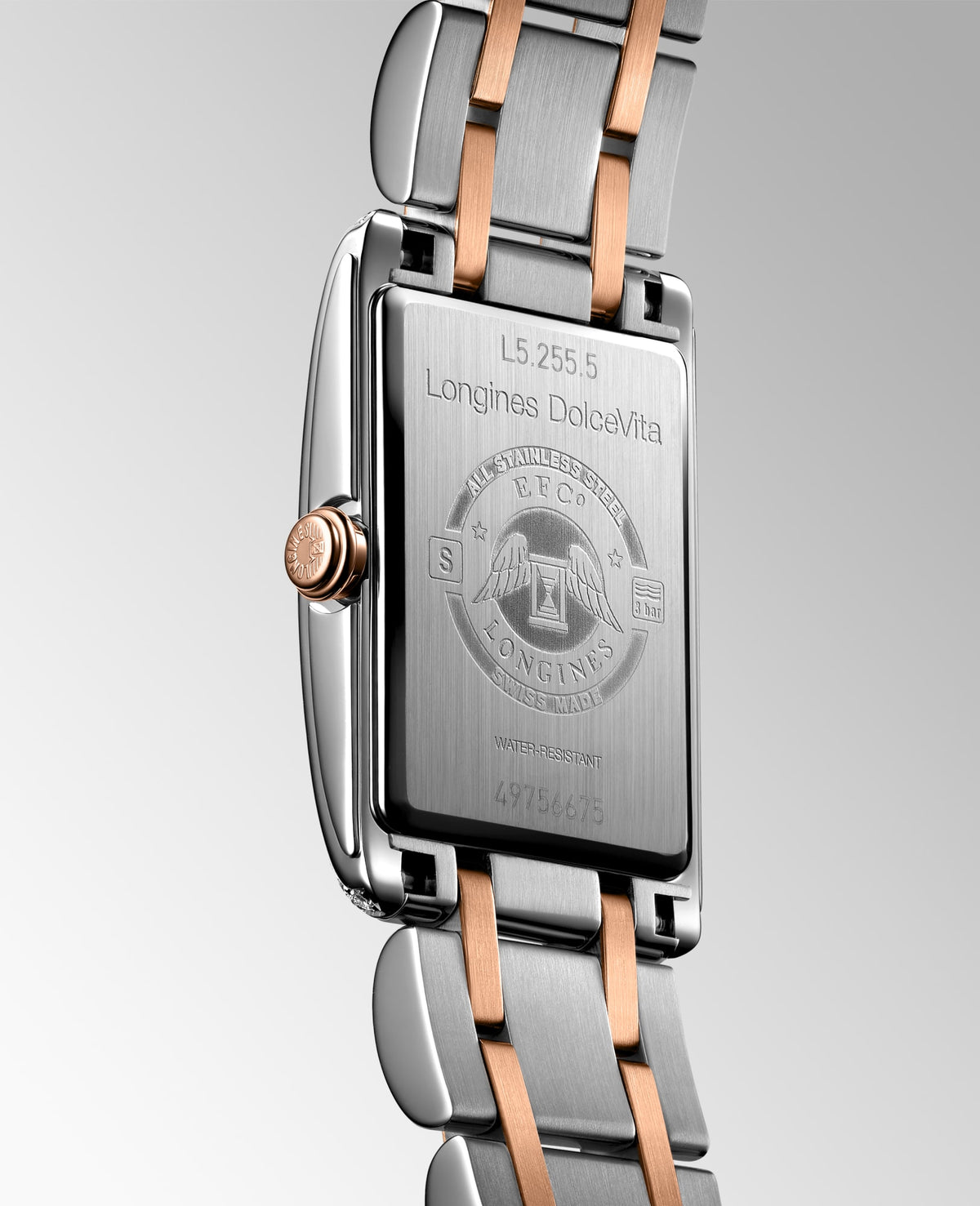 Longines DolceVita L5.255.5.79.7 Watch for Women - case-back view