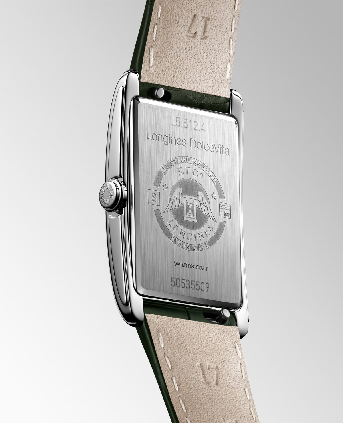 Longines DolceVita L5.512.4.08.2 Watch for Women - case-back view