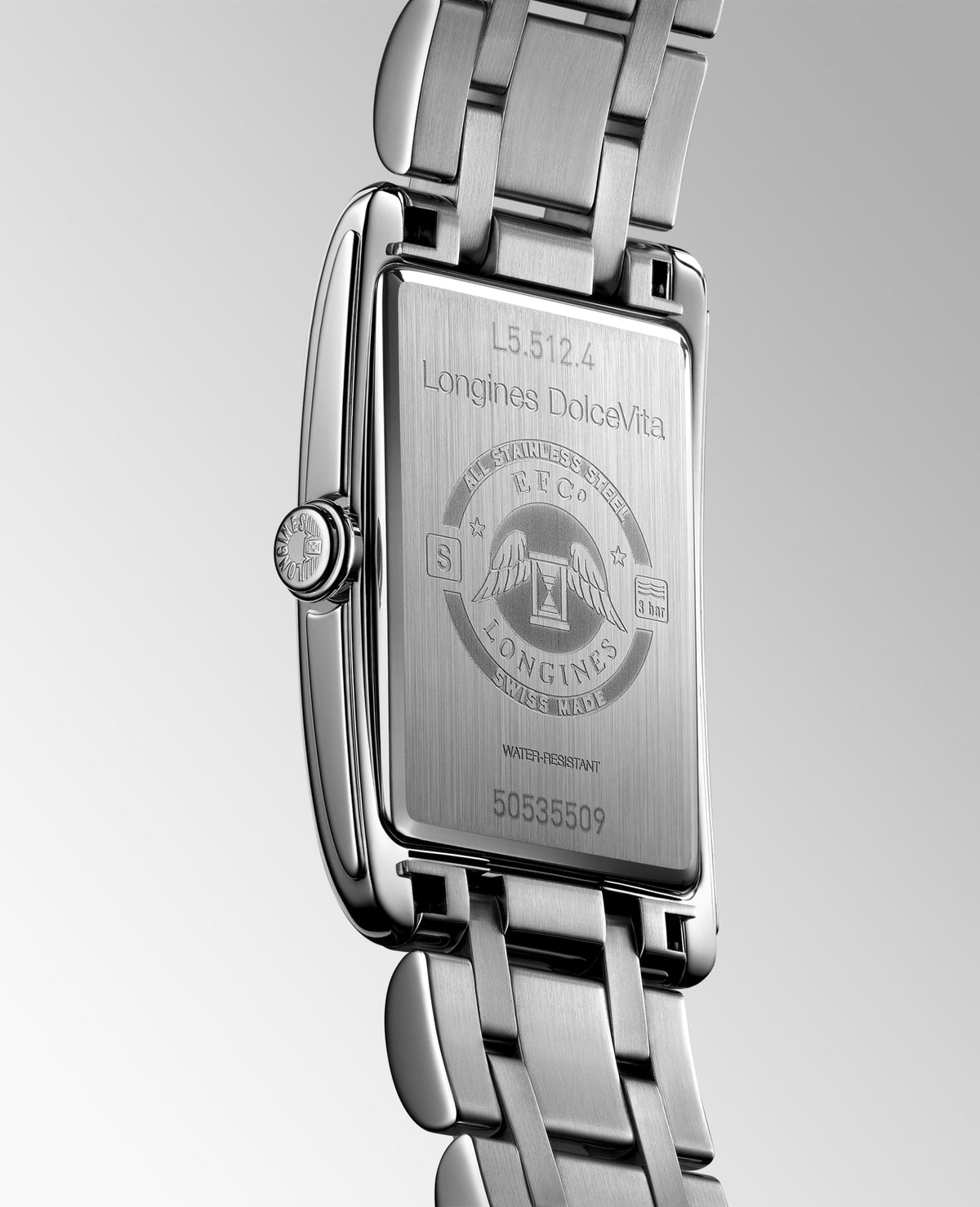 Longines DolceVita L5.512.4.70.6 Watch for Women - case-back view