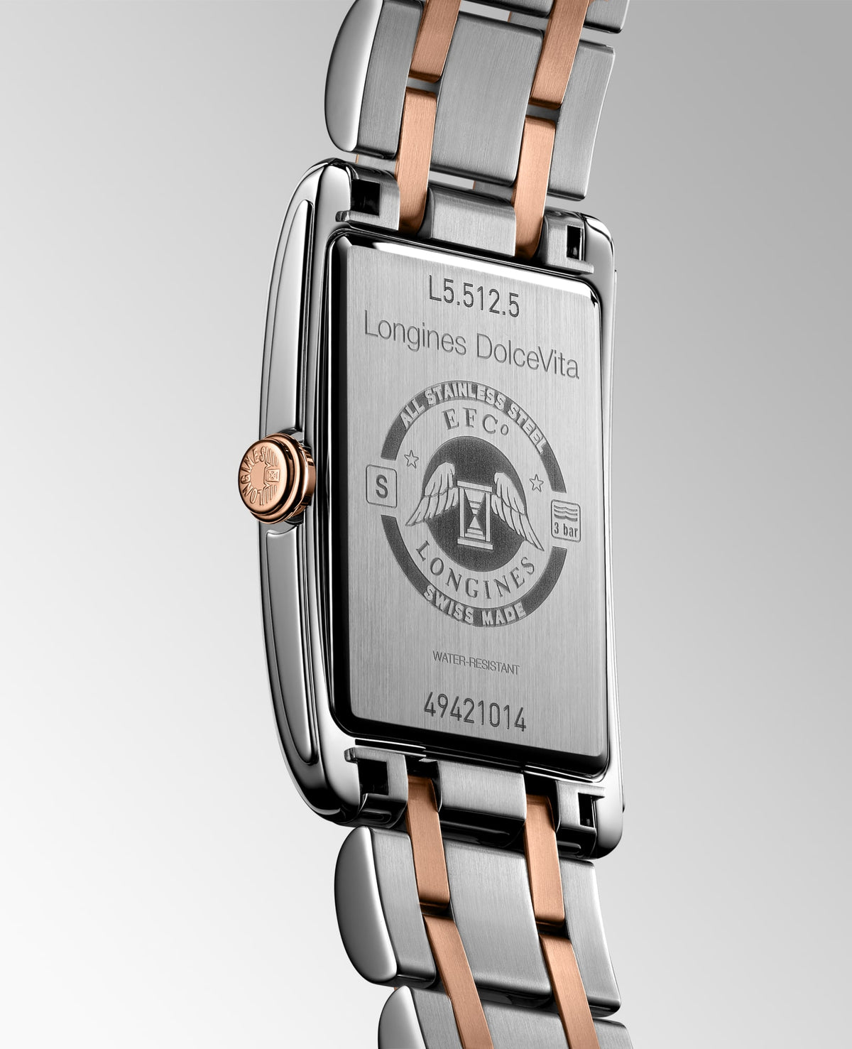Longines DolceVita L5.512.5.71.7 Watch for Women - case-back view